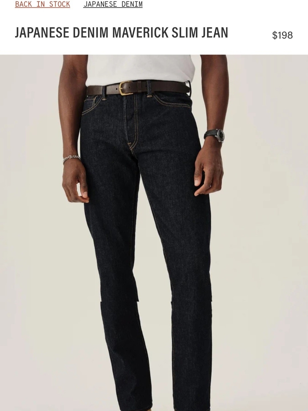 Buck Mason - Maverick Slim Jean - Japanese Indigo